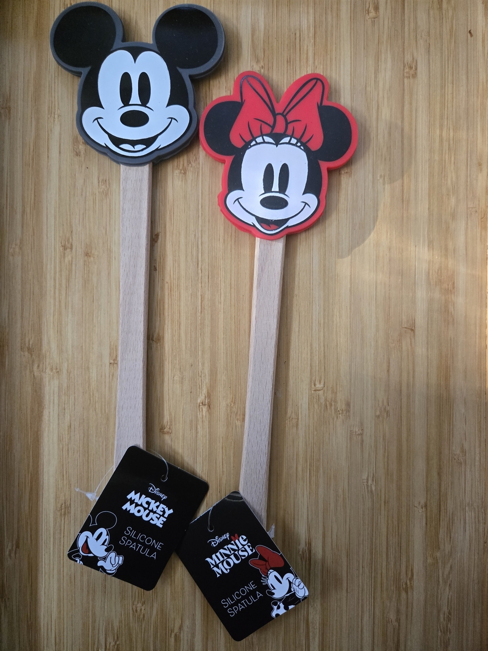 Disney Mickey & Minnie Silicone Spatula Set - Black & Red